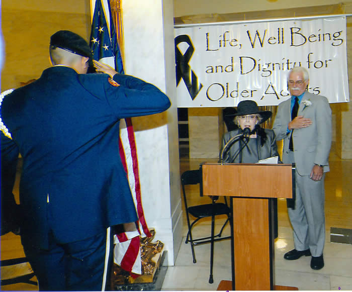 Mrs nona bennet singing the national anthem