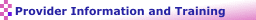 WV Family Planning - Provider Information and Training