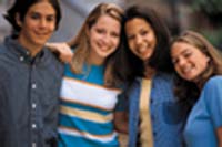 4 Teens Smiling