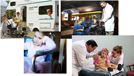 collage of medical pictures